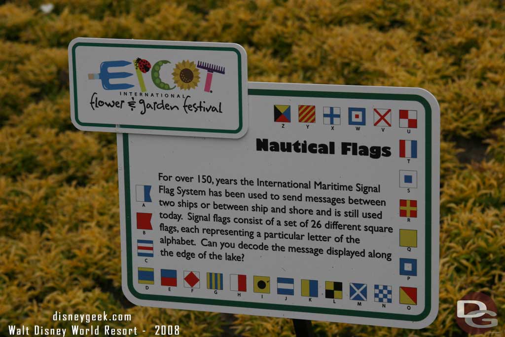 In 2008 the beds featured Nautical Flag designs.