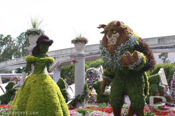 In 2009 they were in the entrance display in front of Spaceship Earth just past the turn stiles.