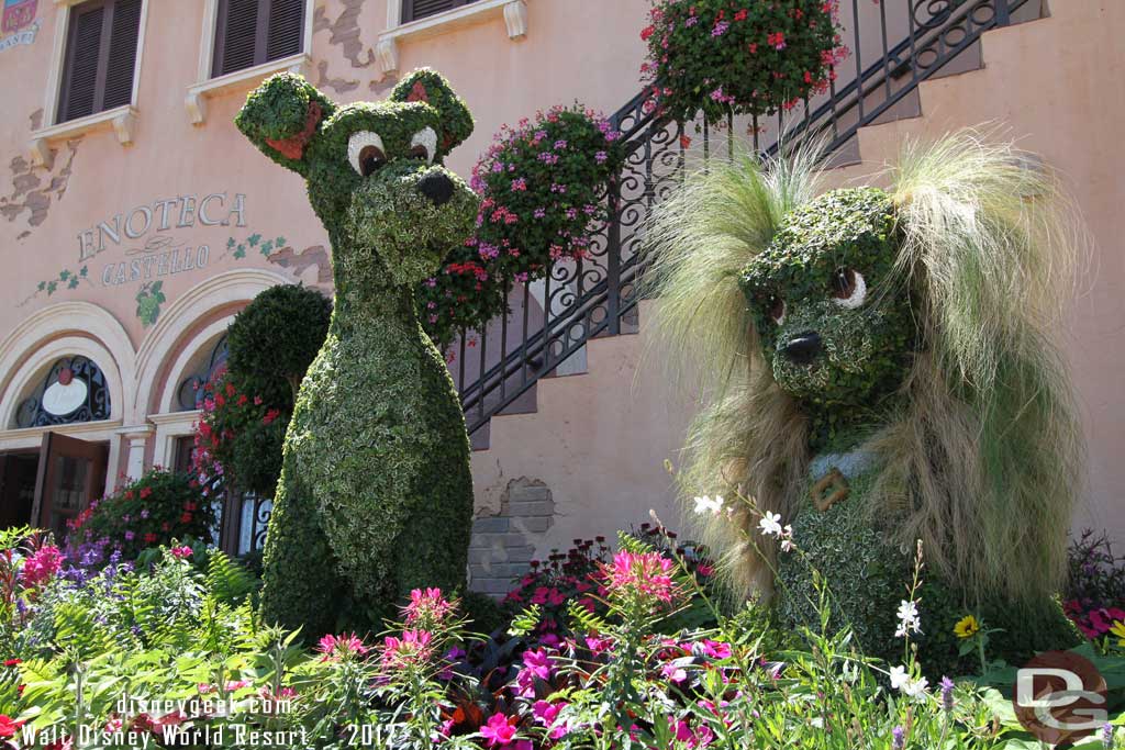 Epcot Flower & Garden - Lady & the Tramp