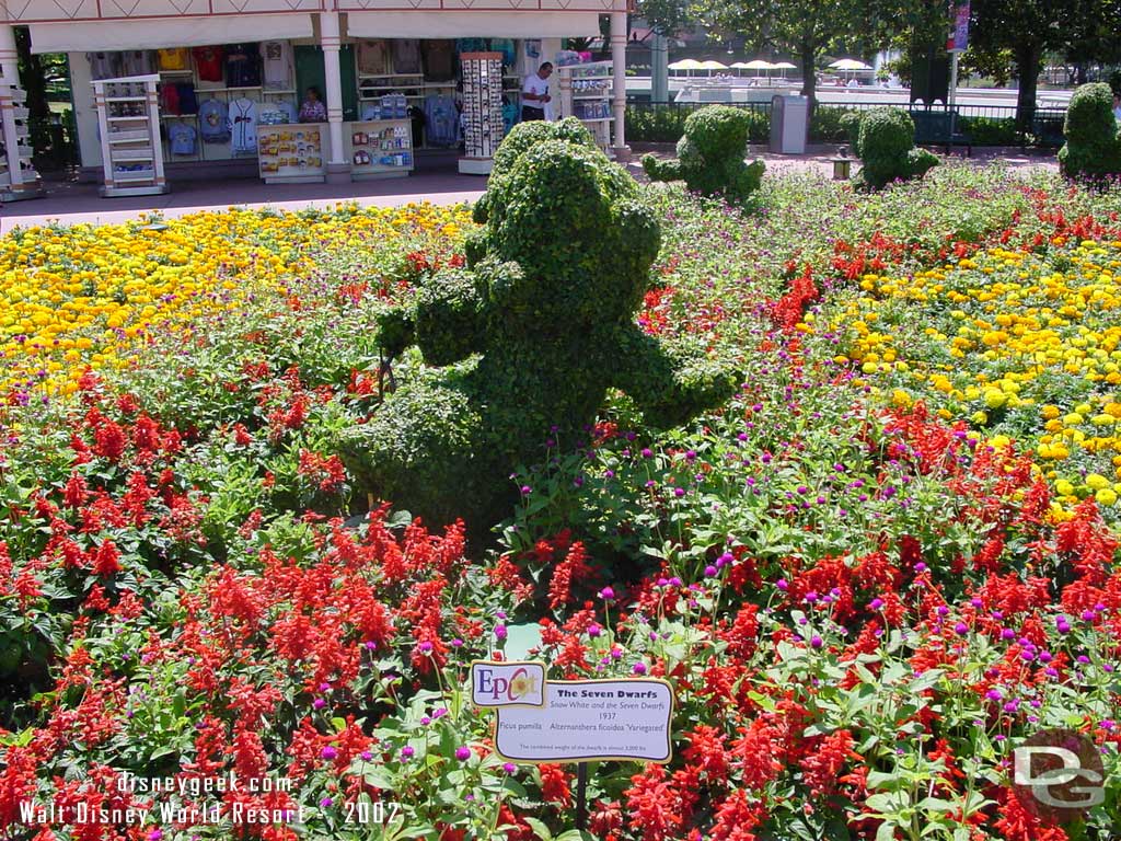 Epcot Flower & Garden - Snow White & Seven Dwarfs