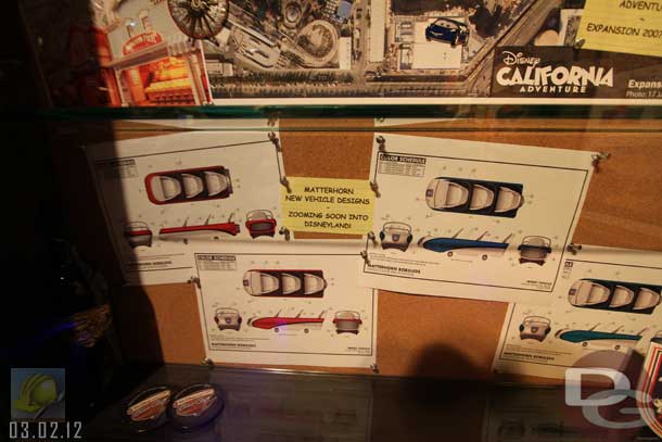 03.02.12 - The bottom section features some drawings of the new Matterhorn Bobsleds.