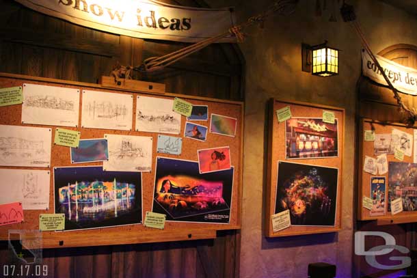 7.17.09 - A wider shot of the bulletin boards along the entrance ramp