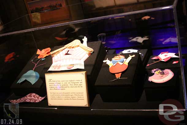 7.24.09 - Now a closer look at all the paper cut outs from the Alice segment