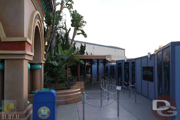 01.07.11 - Here you can see the space for the Playhouse Disney queue.