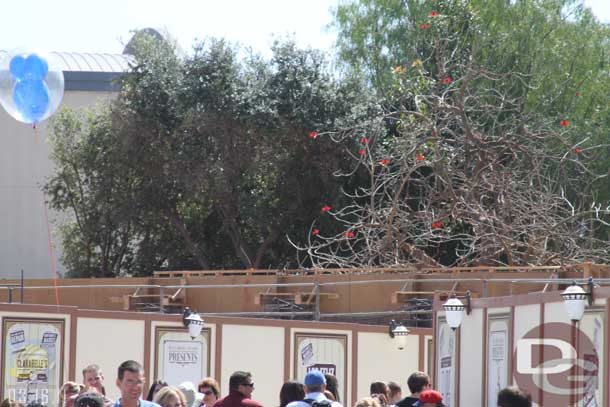 03.16.11 - Some forms and rebar are visible, looks to be the back wall for the theater.