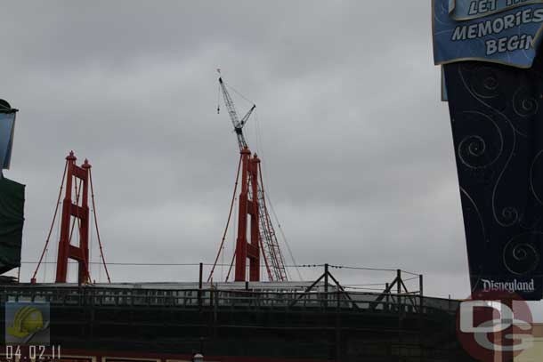 04.02.11 - It looks like most of the steel and other framing to give it shape is done.