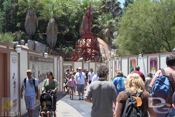 08.05.11 - The current walkway into the park is quite narrow.