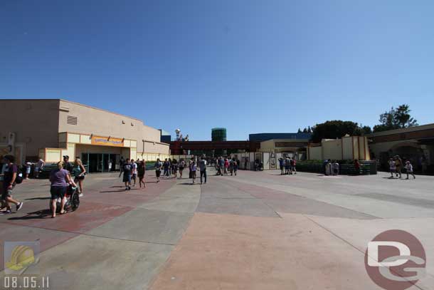 08.05.11 - A wide shot of the entrance area from the ground.