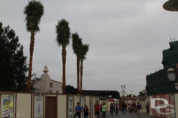 09.16.11 - New palm trees lining the street near the pump house