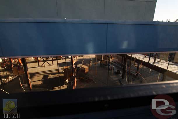 10.12.11 - Some shots from the Monorail now.  Looking through the former Greets window