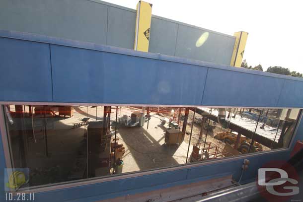 10.28.11 - From the Monorail.  A look through the former Greetings windows.