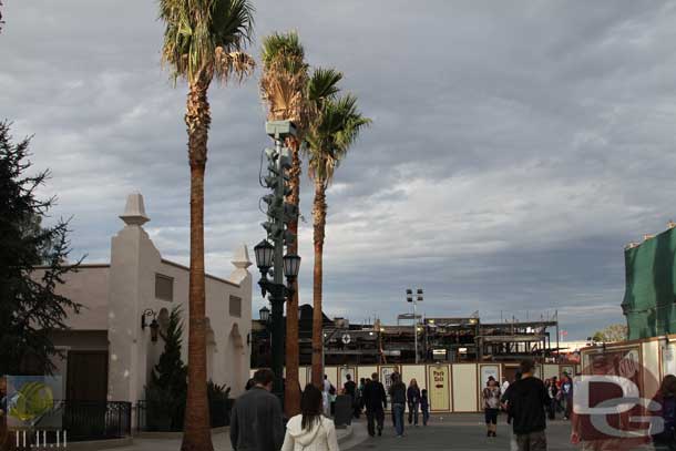 11.11.11 - The first section of Buena Vista Street has the walls down (on the left).