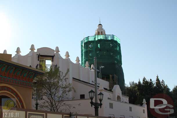 12.16.11 - A majority of the Carthay is now out from behind the tarps/scaffolding.