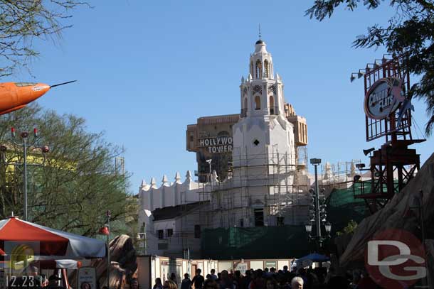 12.23.11 - More tarps and scaffolding are down on the Carthay.