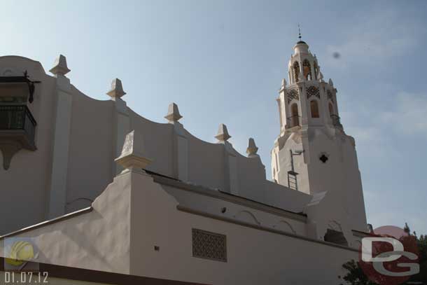 01.07.12 - Back to the Carthay.  This is the side overlooking what I guess we would call the hub area now.