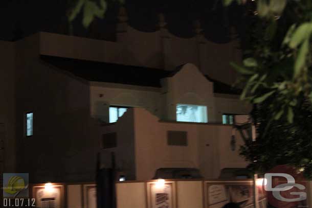 01.07.12 - Walked back by at night.  You could see inside a bit due to some lights on inside.