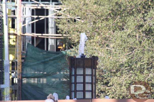 01.13.12 - The fountain was being tested all afternoon and into the evening.