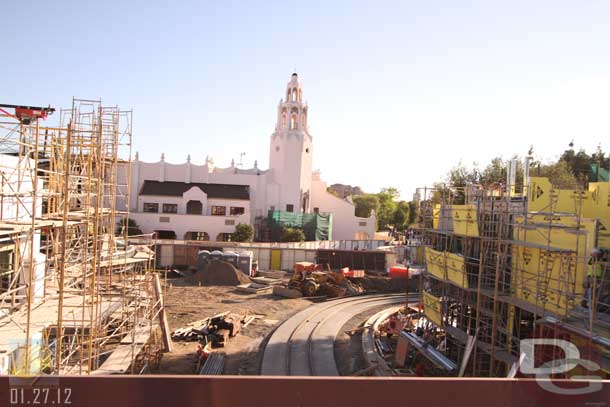 01.27.12 - Here you can see the Red Car track taking shape.