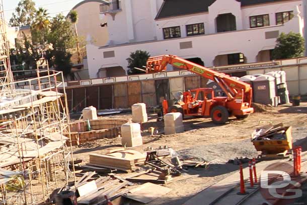 02.03.12 - Something taking shape.. is this the planter that will have the Mickey and Walt statue?