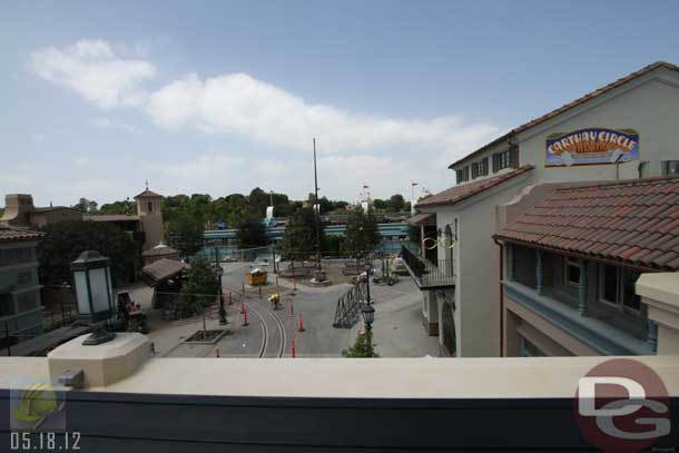 05.18.12 - A flag pole has been installed and most of the sidewalks look to be in now.