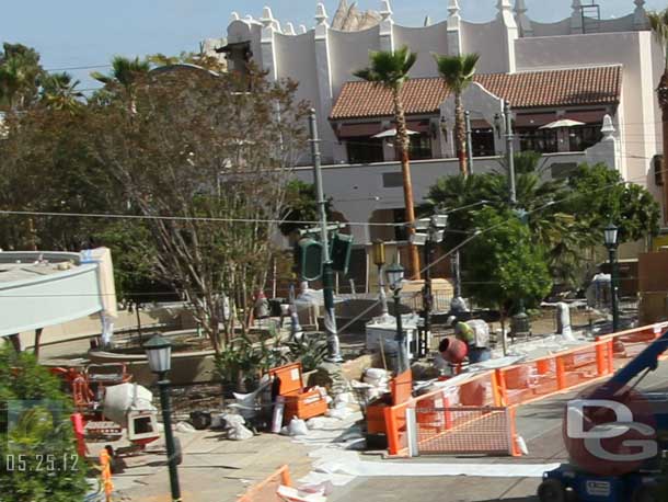 05.25.12 - Looks like tile or brick work going on in the park area.