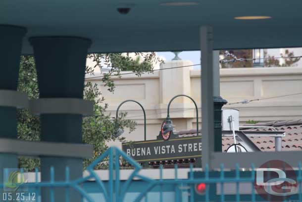 05.25.12 - From ground level you could see the Red Car stop sign.