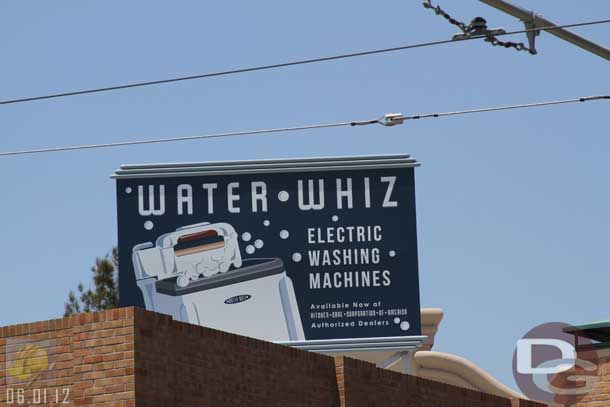 06.01.12 - Some billboards have appeared on the roofs of Buena Vista Street