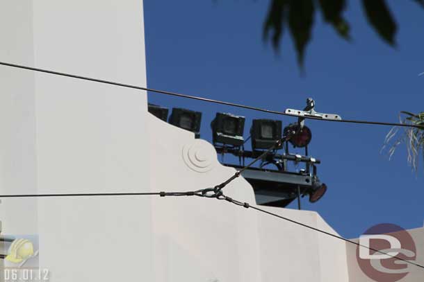 06.01.12 - Right before the parade lights raise up on the Carthay roof.