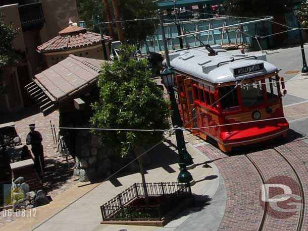 06.08.12 - A Red Car Trolley is out for the Cast Member preview.