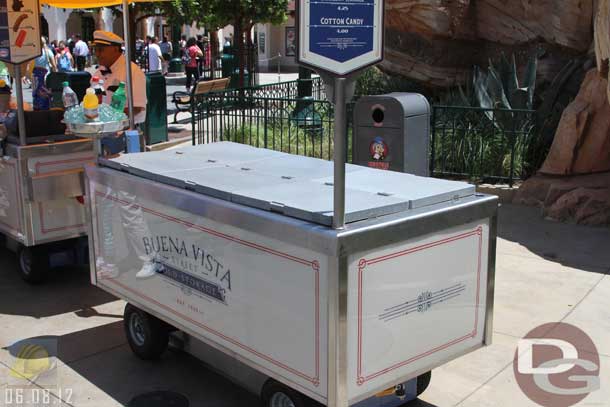 06.08.12 - Buena Vista signage on the carts.