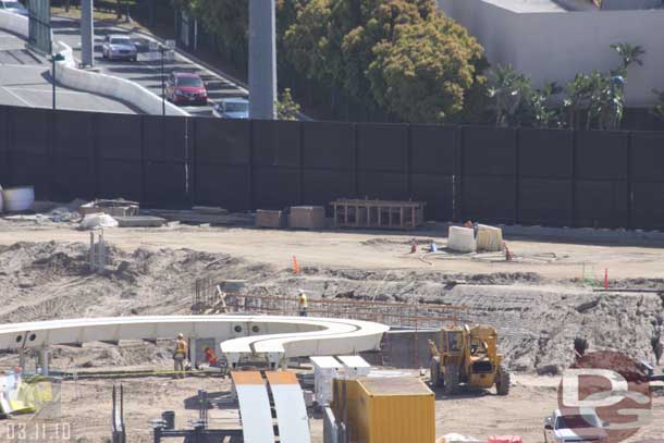 03.11.10 - A new structure is going up behind the test track.  Wonder if it has to do with the testing or its the foundation for more of the attraction.