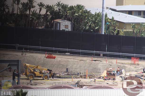 4.16.10 - Swinging over to the right side of the site (where the show building eventually will be.  More footers going in.