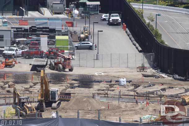 7.02.10 - Also the footers/foundation for the far side rockwork looks to be going in.