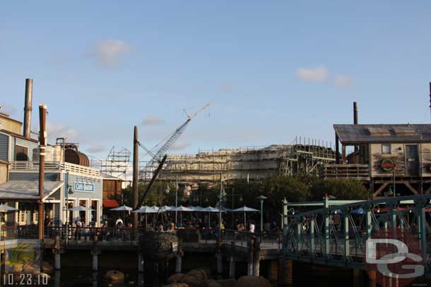 10.23.10 - Down at ground level, you can see the expanding skyline taking shape in the distance.