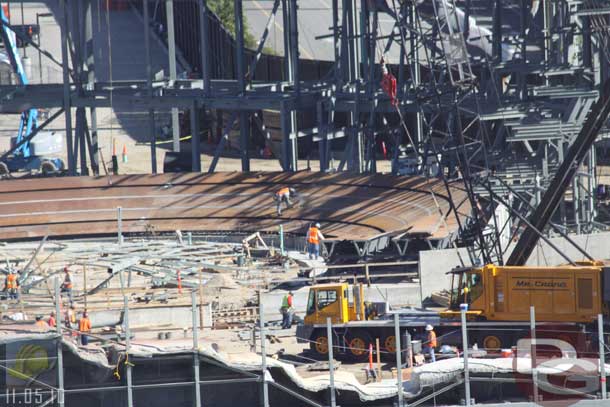 11.05.10 - Work continues on the track installation.  Looks like they are close to the point where it will cross over top of itself.