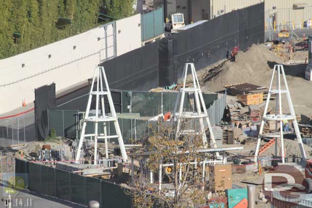 01.14.11 - Looks like the center building for the Cozy Cones (the main office, not sure the name of it) is taking shape, behind the tree)