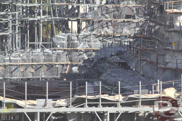 01.14.11 - One last shot of the rock work.  This is where the Racers head back into the show building to conclude their ride.