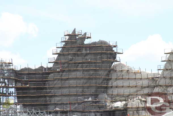 03.25.11 - The tallest tailfin is now completely covered and the gap leading to the left is too.  Only 2 fins to go.