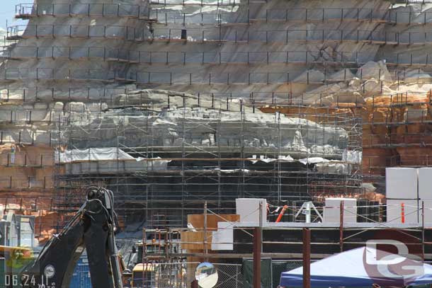 06.24.11 - The rock work in the center of the Racers outdoor section is taking shape