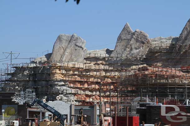 09.02.11 - More of the scaffolding is down and the Cadillac Range is slowly coming into full view.