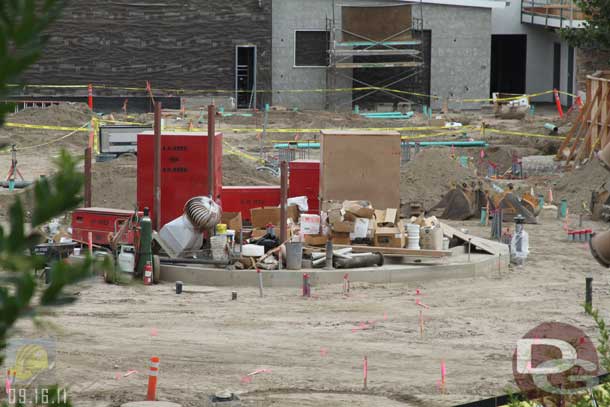 09.16.11 - This area looks to be cleaned up and marked.  Maybe they will start to work on it soon.