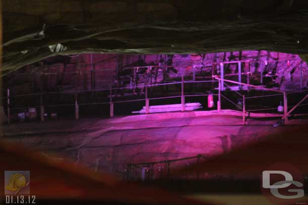 01.13.12 - A closer shot of some of the red light that was being used on the back range.  This is shot under the arch of the Wharf.