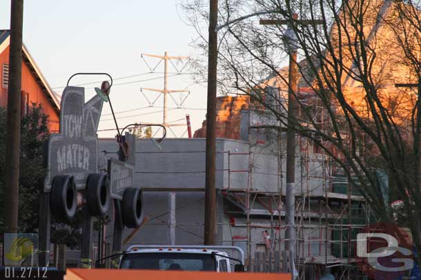 01.27.12 - Concrete/stucco on the facade near Maters