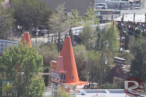 04.14.12 - The cone on the far right has had the base painted.