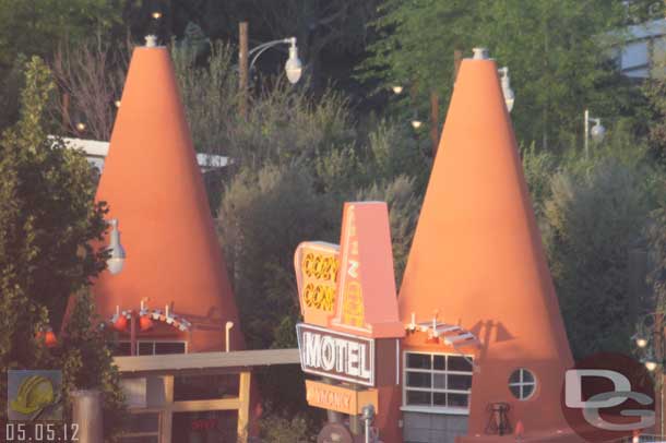 05.05.12 - The Cozy Cones look just about done.  Lights were on around the outside this evening.