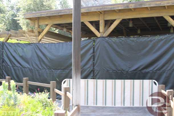 05.18.12 - Work on the temporary Racers Fastpass (where the old Bugs one was)