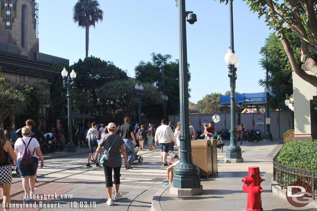 10.03.19 - From Hollywood Land.  The walls have been pushed back so you can reach the front of Guardians again.