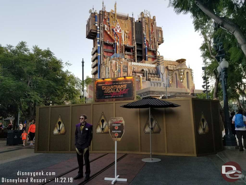 11.22.19 - Walls up on Sunset Blvd as you approach the Collectors Fortress, assuming for pavement replacement.