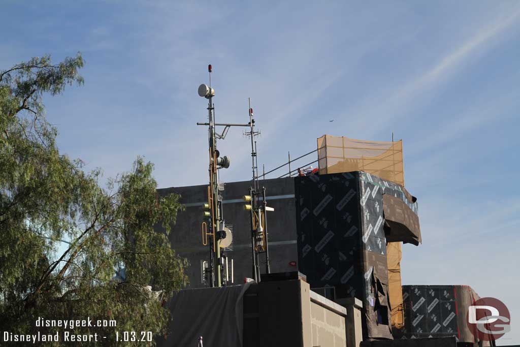 01.03.20 - Antenna are up and other elements are being added to the facades.
