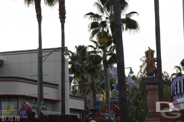 01.15.10 - There are some light posts still left down by Playhouse Disney